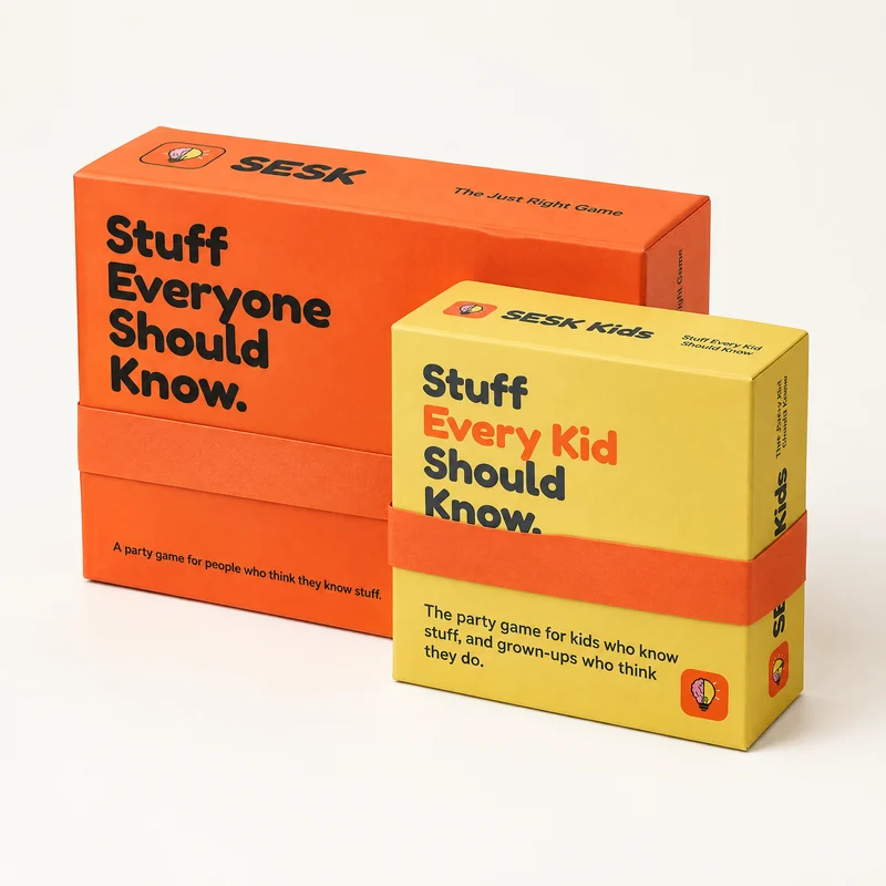 AhaBulb Family Bundle: both boxed games (mock-up)
